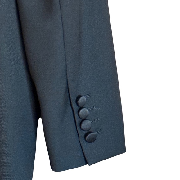 Ermenegildo Zegna Black One-Button Wool Tuxedo Jacket Men's 46R - Made in Italy - Picture 6 of 8